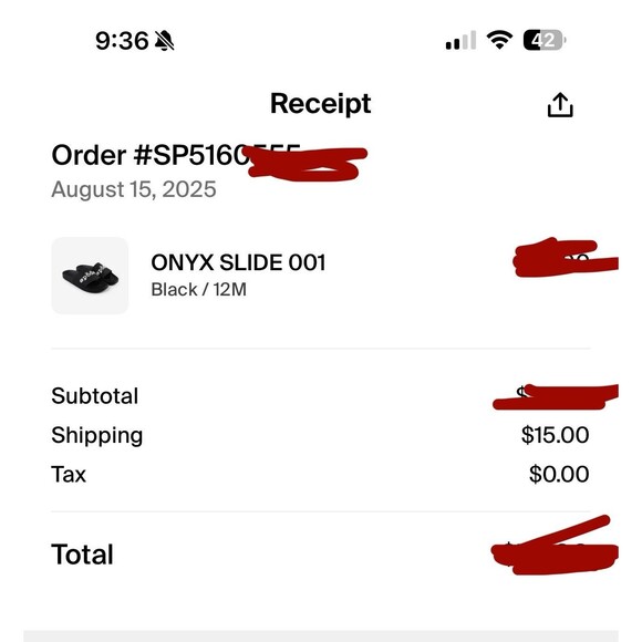 Sp5der Black Onyx Slides - Picture 8 of 11